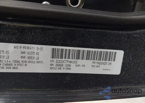 2015 Dodge Charger R/T from USA, damaged, VIN 2C3CDXCT7FH841015